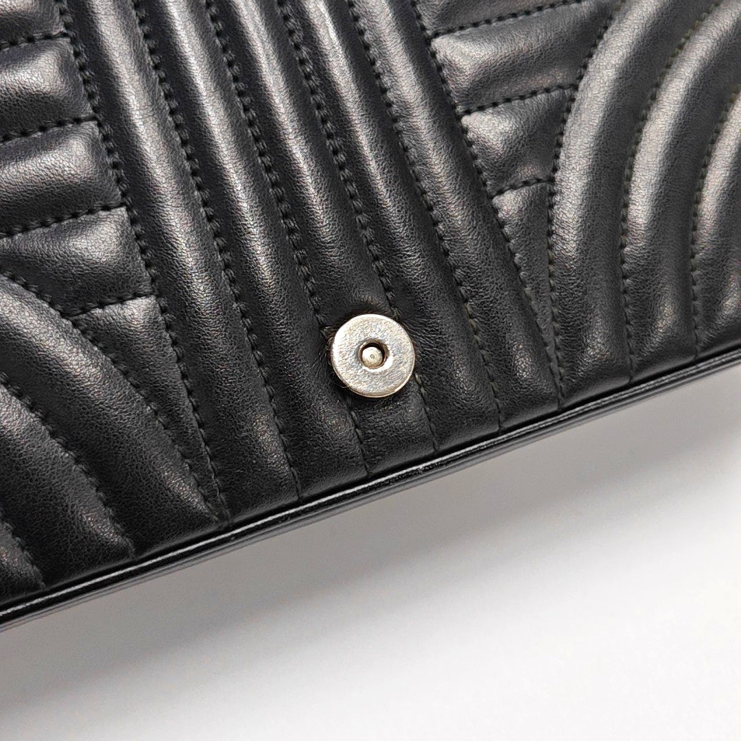 Diagramme Medium Quilted Calfskin Black