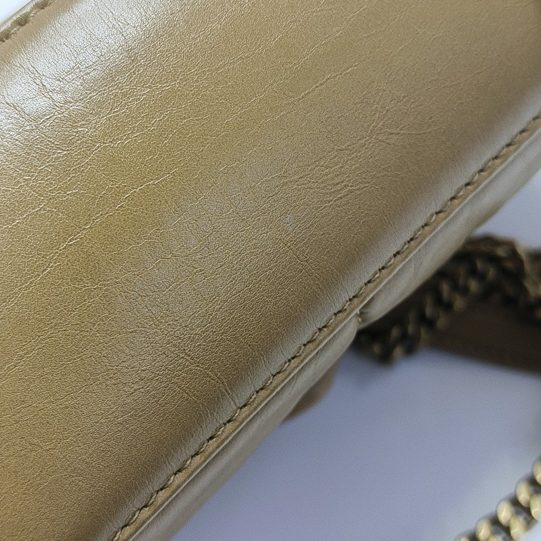 PUFFER TOY Mini Quilted Lambskin Brown