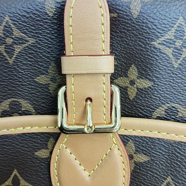 DIANE Monogram Coated Canvas Brown