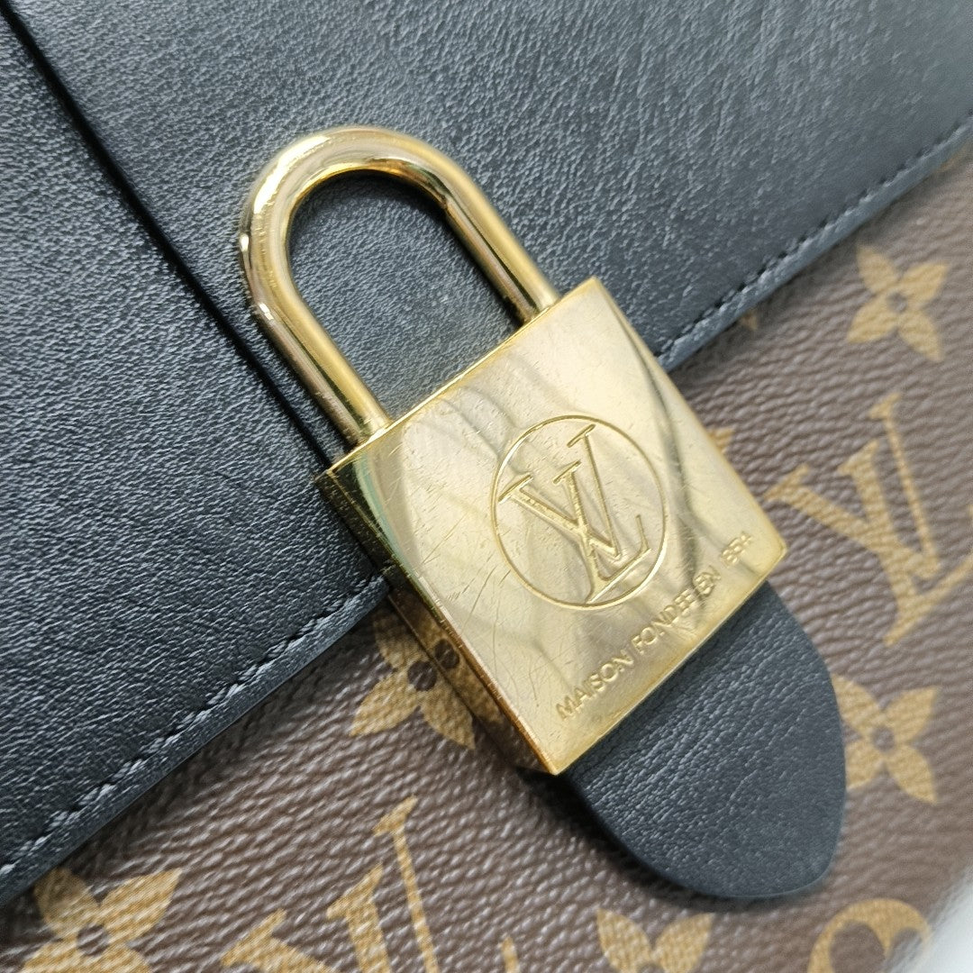LOCKY BB Monogram Coated Canvas Brown
