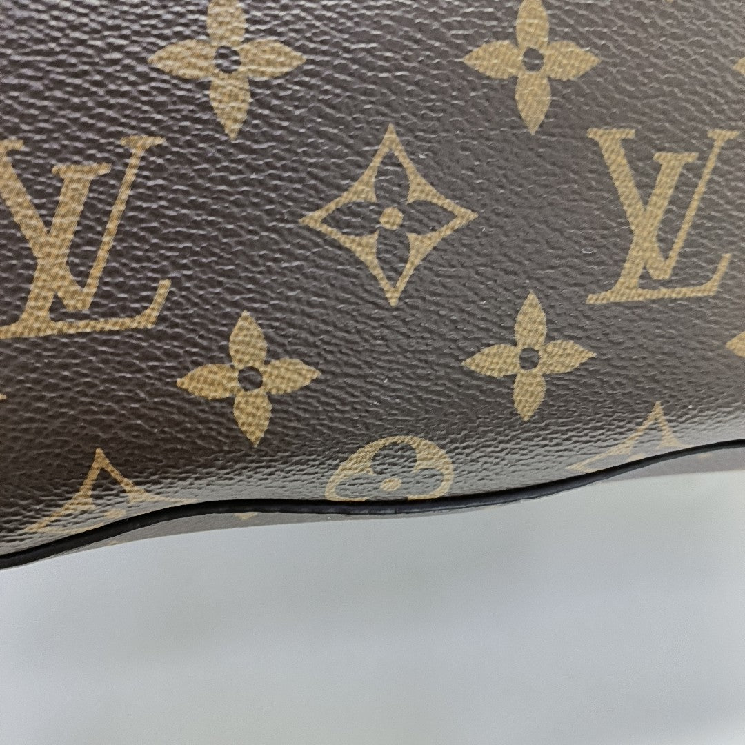NÉONOÉ MM Monogram Coated Canvas Brown