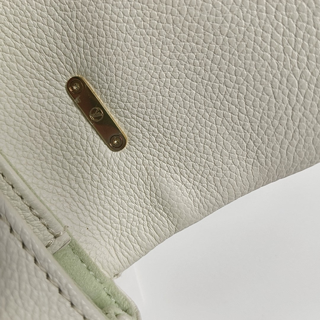 MADELEINE Mini Monogram Calfskin White
