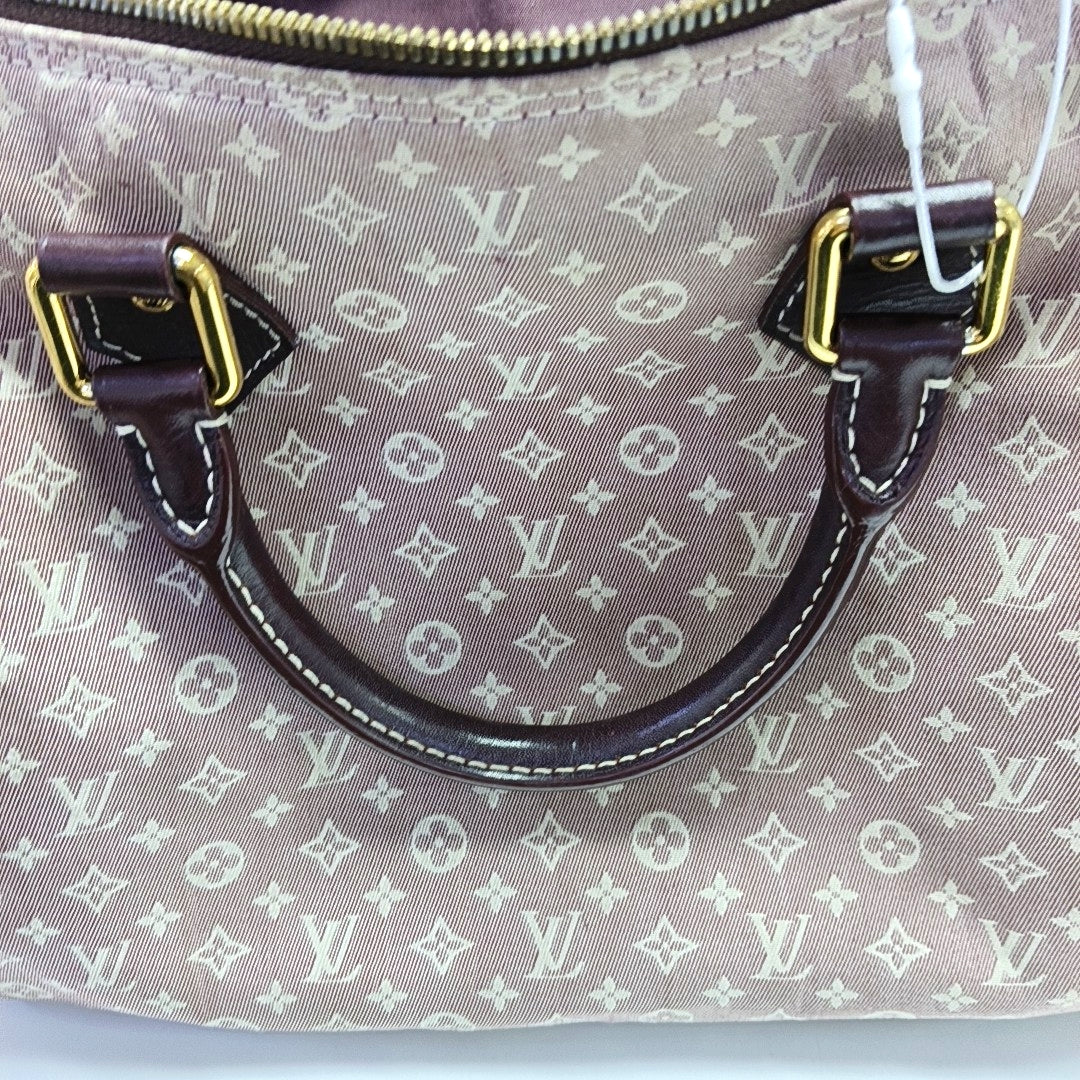 Authenticated pre-owned  SPEEDY Monogram Canvas Pink - Top Handle Bag at Looply