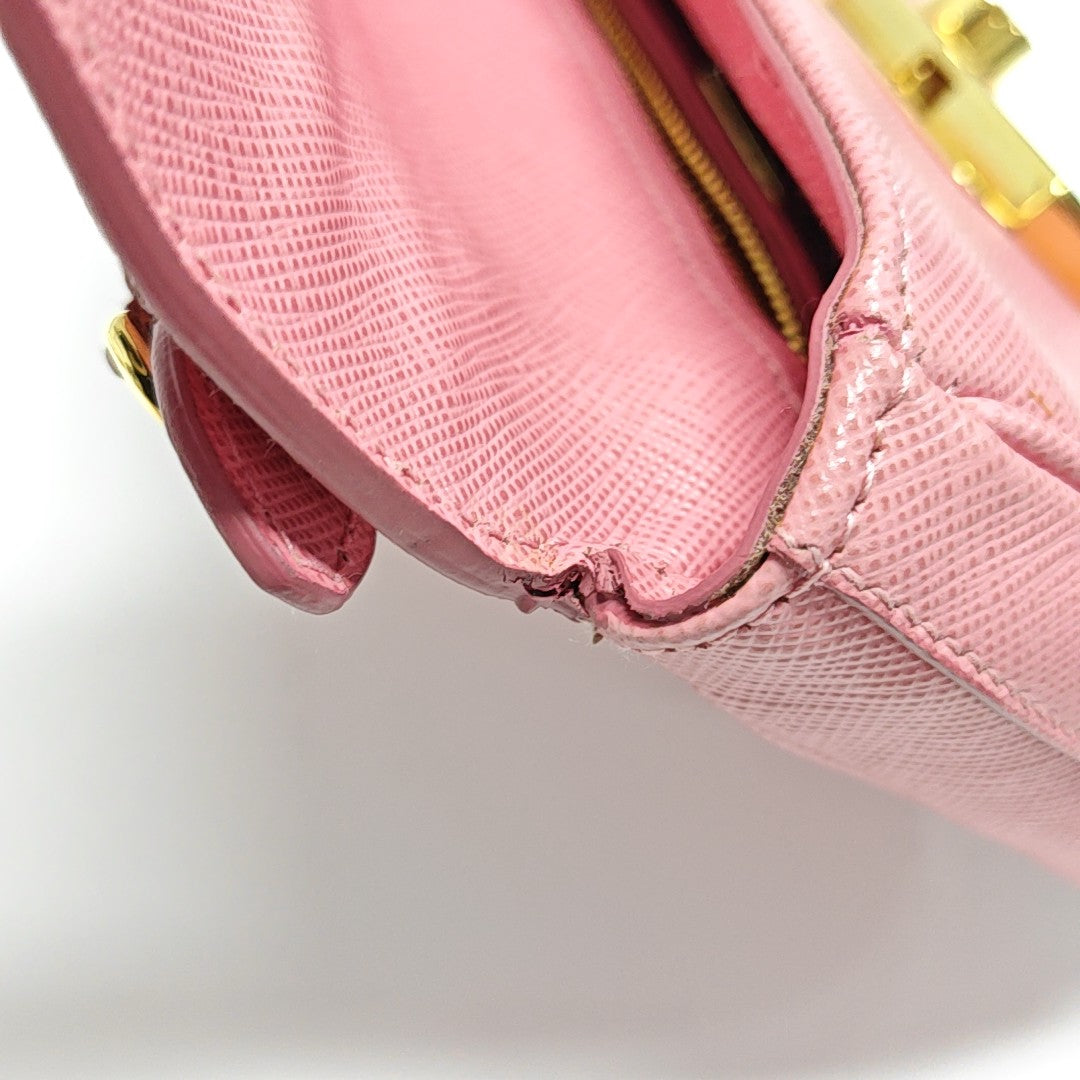Sound Bag Saffiano Calfskin Pink