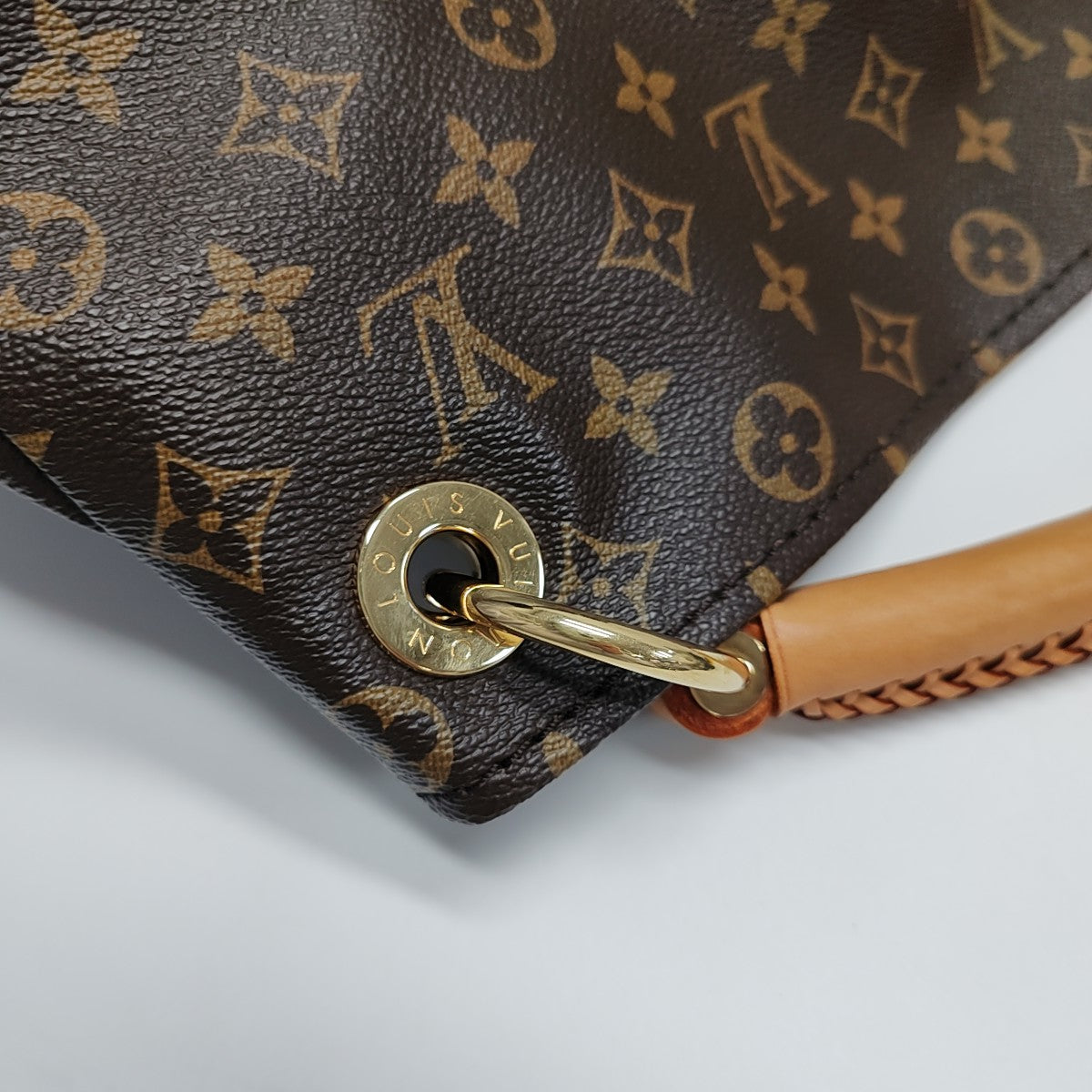 ARTSY MM Monogram Coated Canvas Brown
