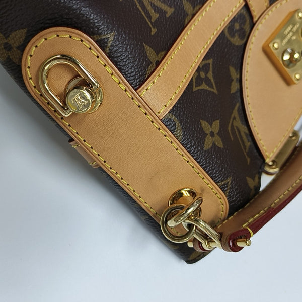 DUFFLE Monogram Coated Canvas Brown