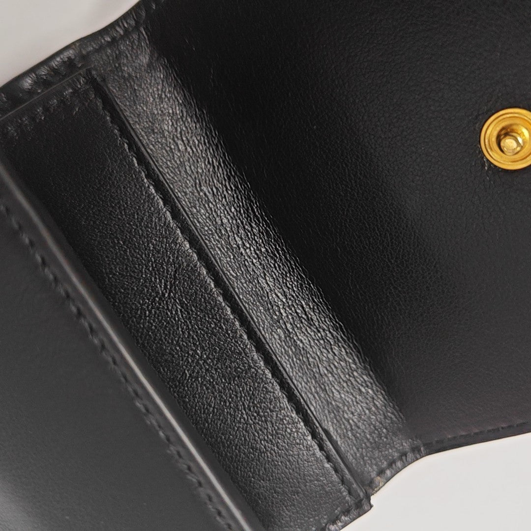 Calfskin Card Holder Black