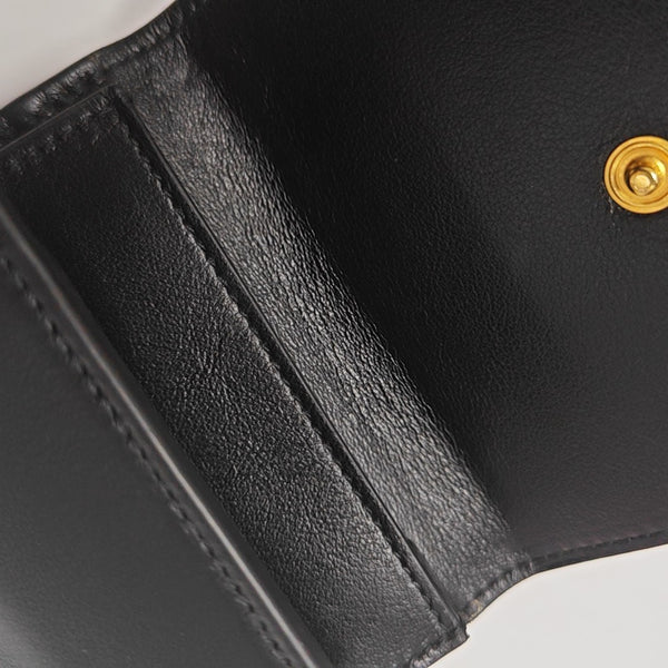 Calfskin Card Holder Black