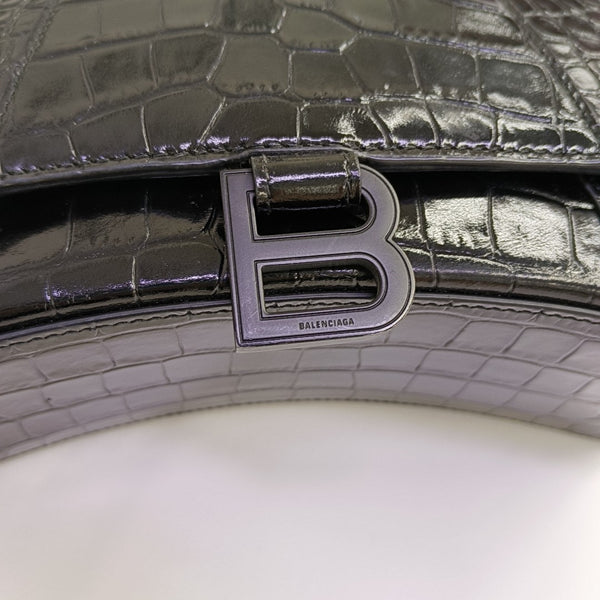 Hourglass S Calfskin Black