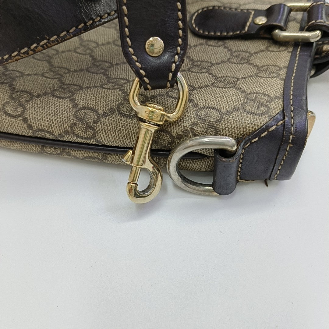 Monogram Coated Canvas Tote Bag Black