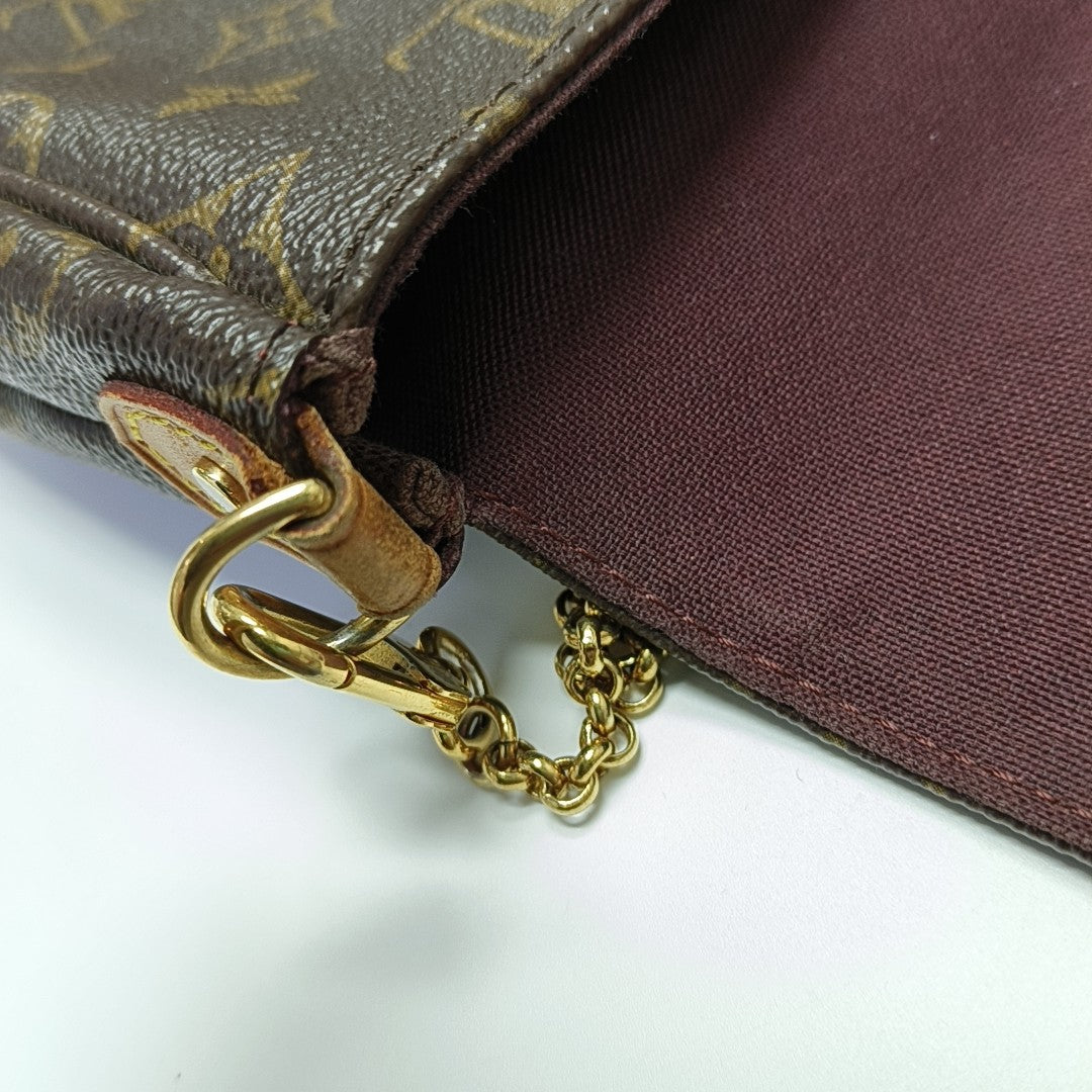FAVORITE PM Monogram Coated Canvas Brown