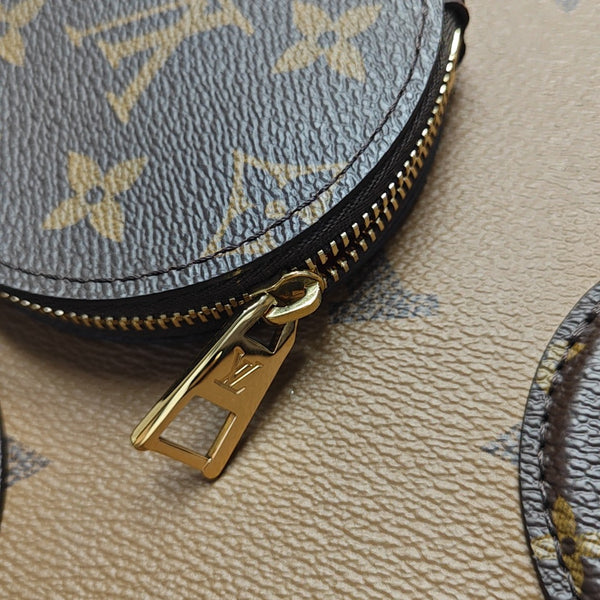 ONTHEGO PM Monogram Coated Canvas Brown
