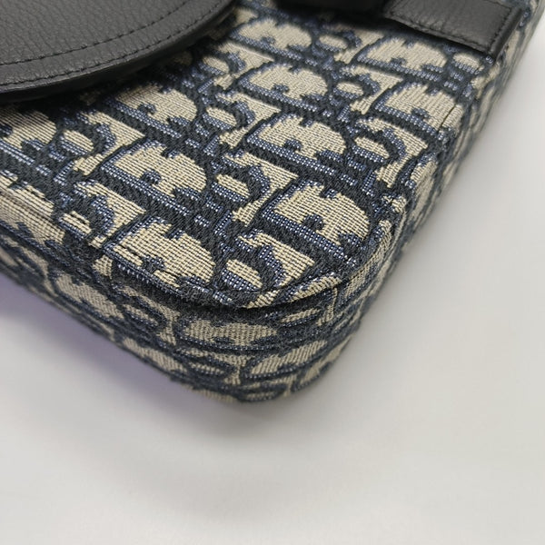 Saddle Mini Oblique Canvas Black