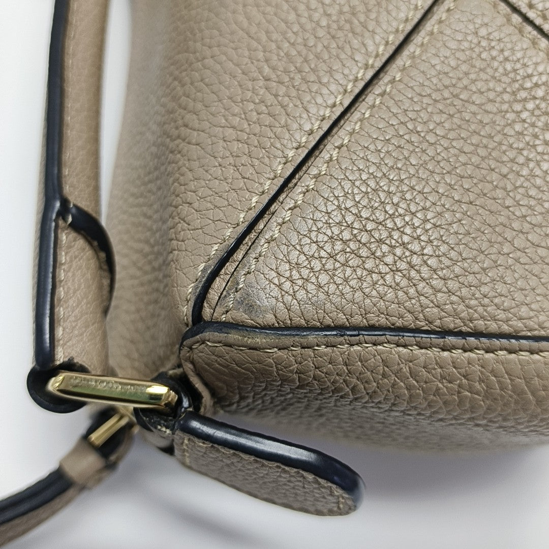 Puzzle Mini Calfskin Gray