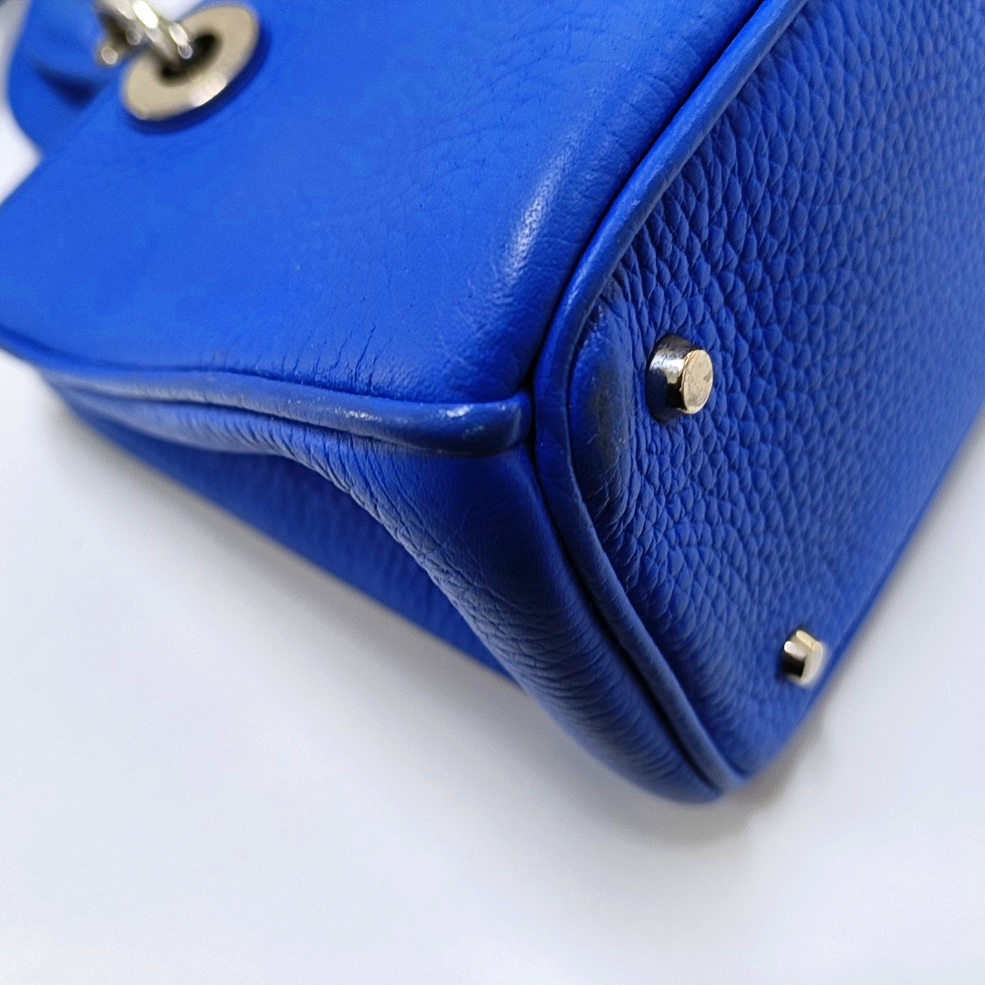 Authenticated pre-owned  Diorissimo Calfskin Blue - Tote Bag at Looply
