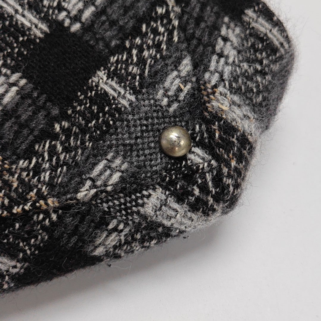 Quilted Fabric Shoulder Bag Gray