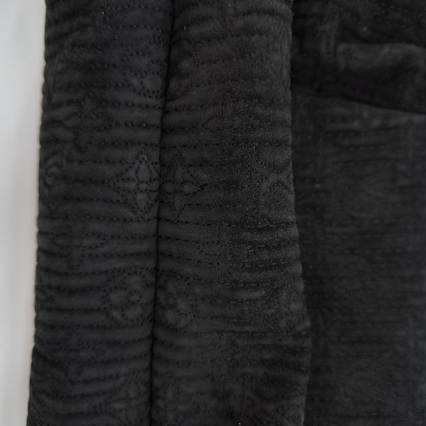 MOTARD Quilted Suede Black