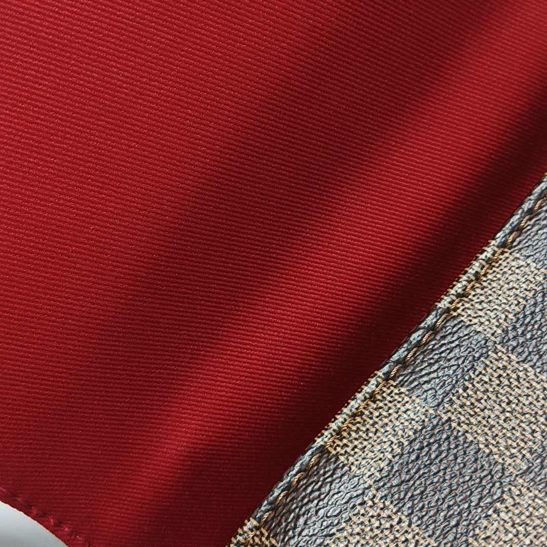 CROISETTE Damier Ebene Coated Canvas Brown