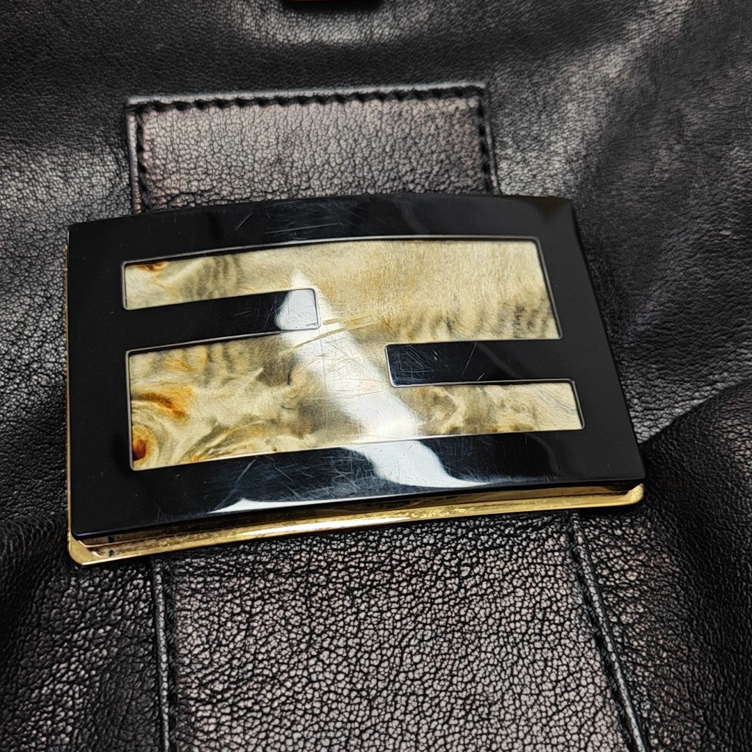 Mamma Forever Calfskin Black