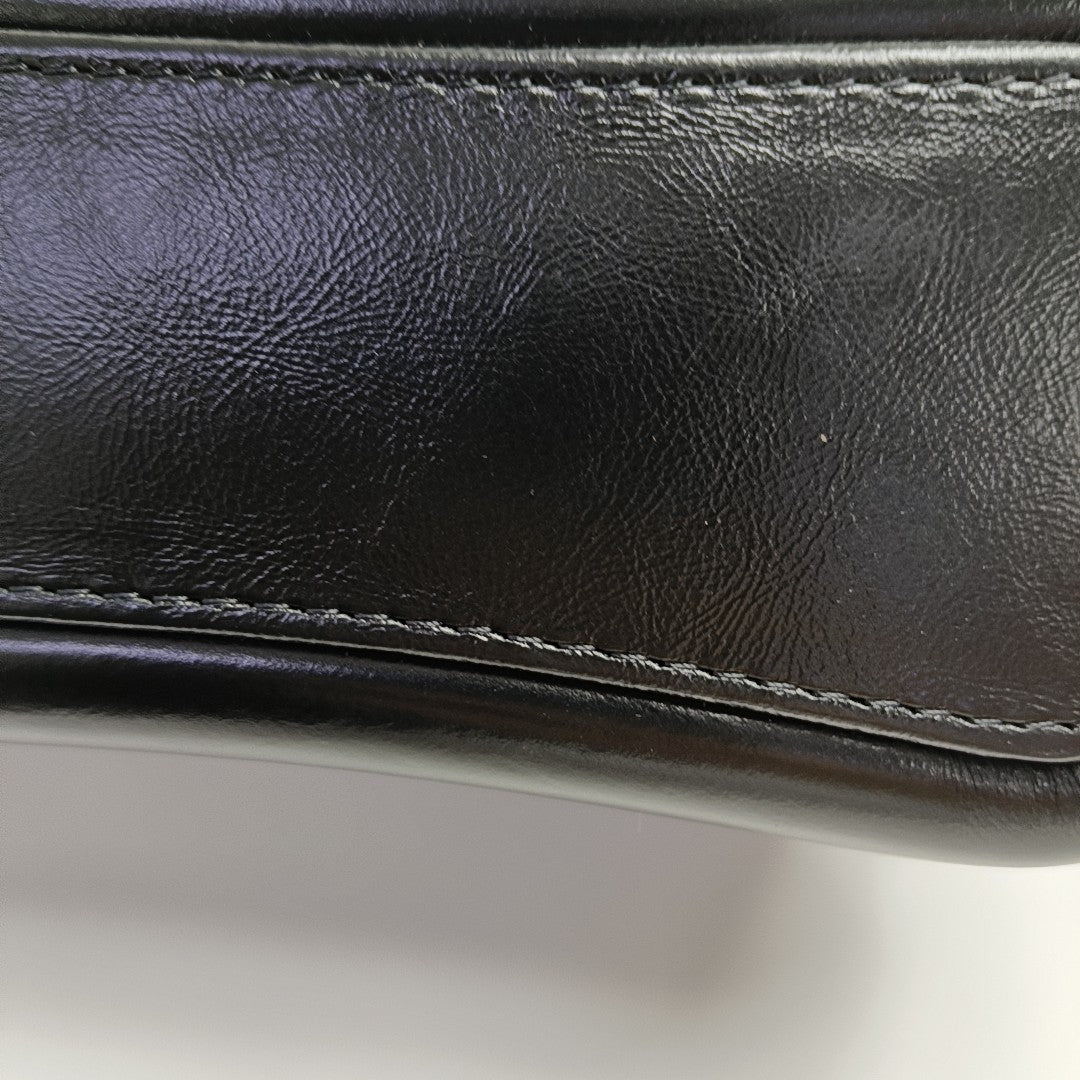GABRIELLE Small Quilted Calfskin Black