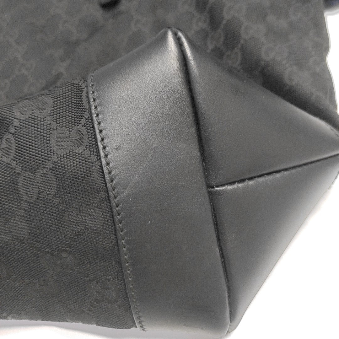 Monogram Canvas Tote Bag Black