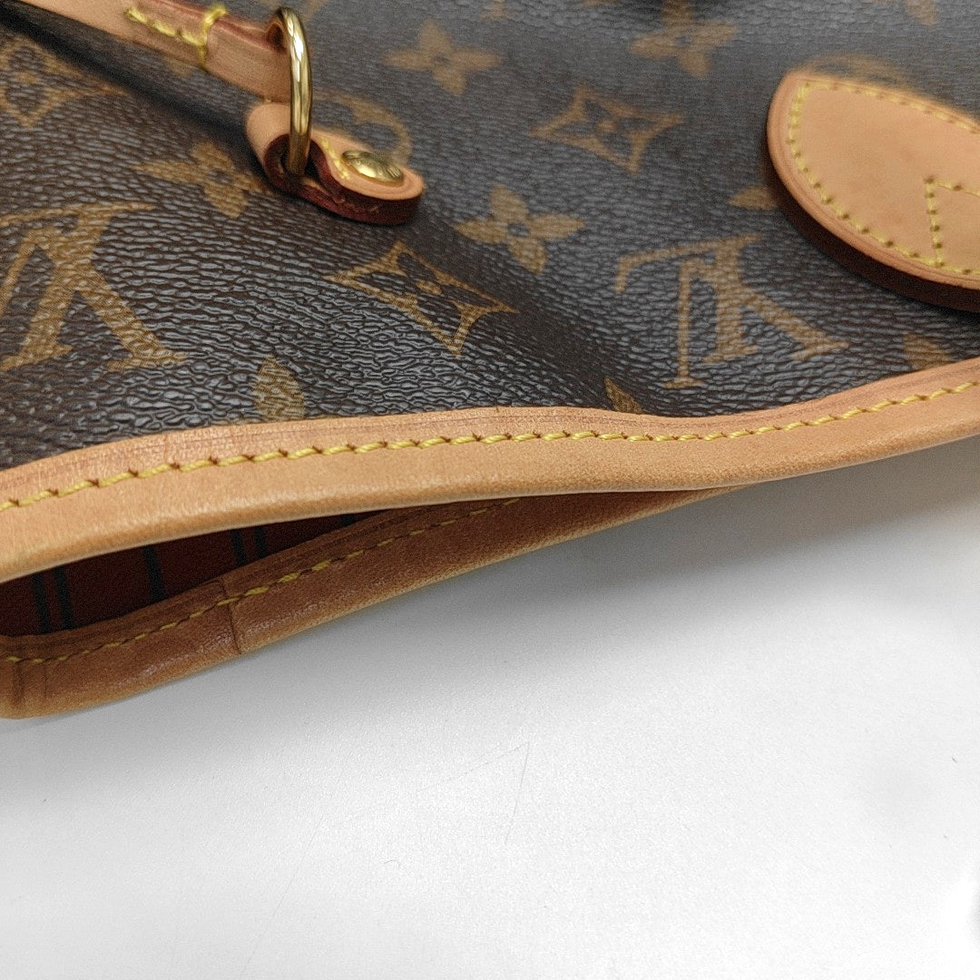 NEVERFULL MM Monogram Coated Canvas Brown