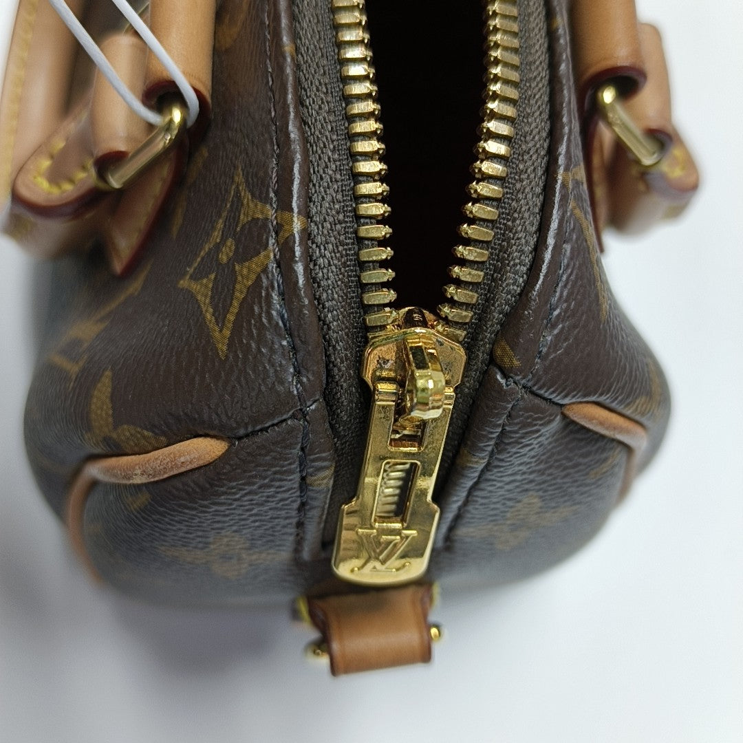 SPEEDY 20 Monogram Coated Canvas Brown
