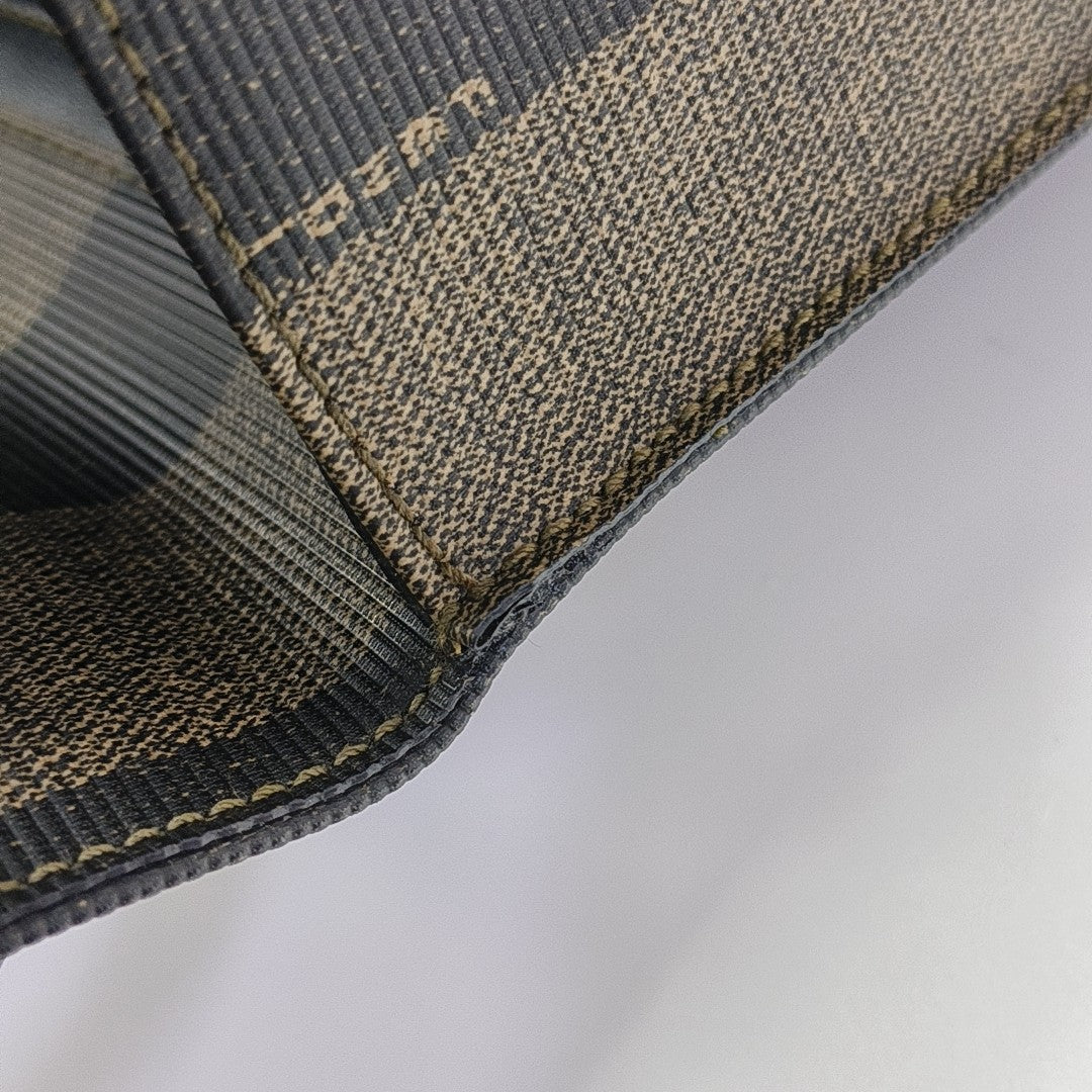 Coated Canvas Top Handle Bag Brown