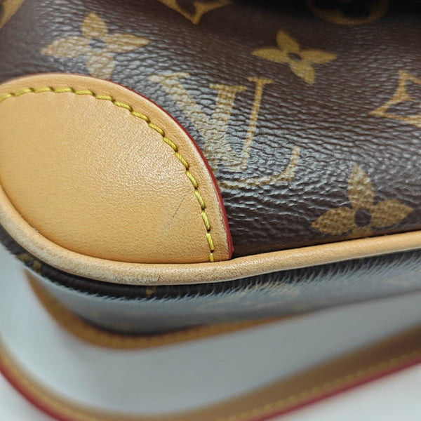 DIANE Monogram Coated Canvas Brown