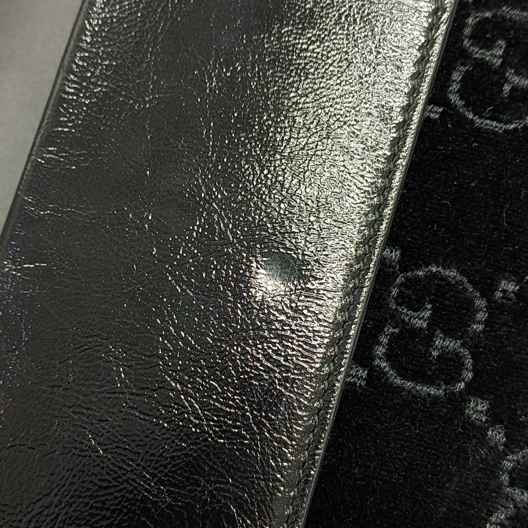 Authenticated pre-owned  Dionysus Small Monogram Velvet Black - Shoulder Bag at Looply