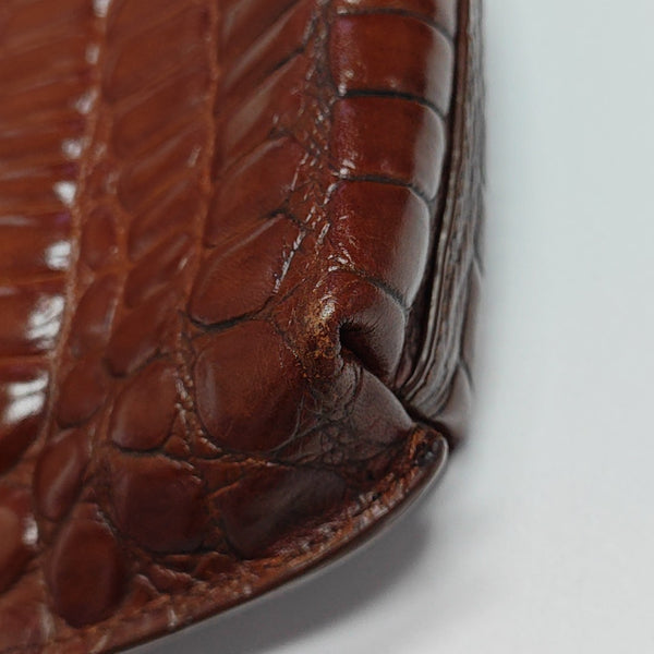 Calfskin Shoulder Bag Brown