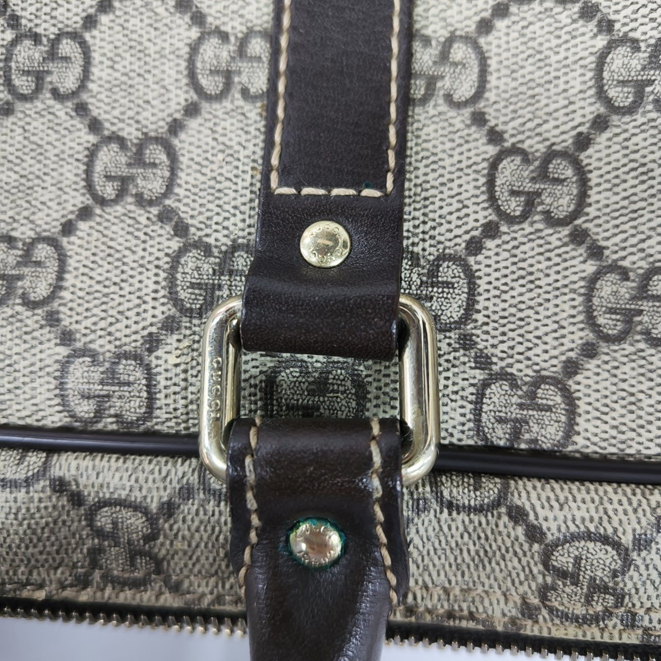 Duffle Monogram Coated Canvas Beige