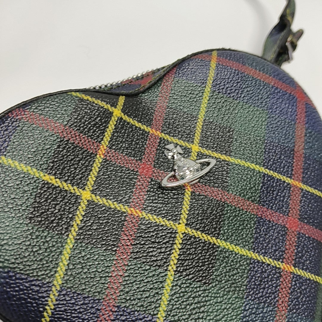 Coated Canvas Shoulder Bag Green