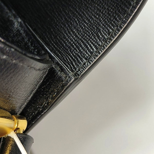 Authenticated pre-owned  Horsebit 1955 Medium Calfskin Black - Shoulder Bag at Looply