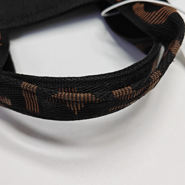 Coated Canvas Top Handle Bag Black