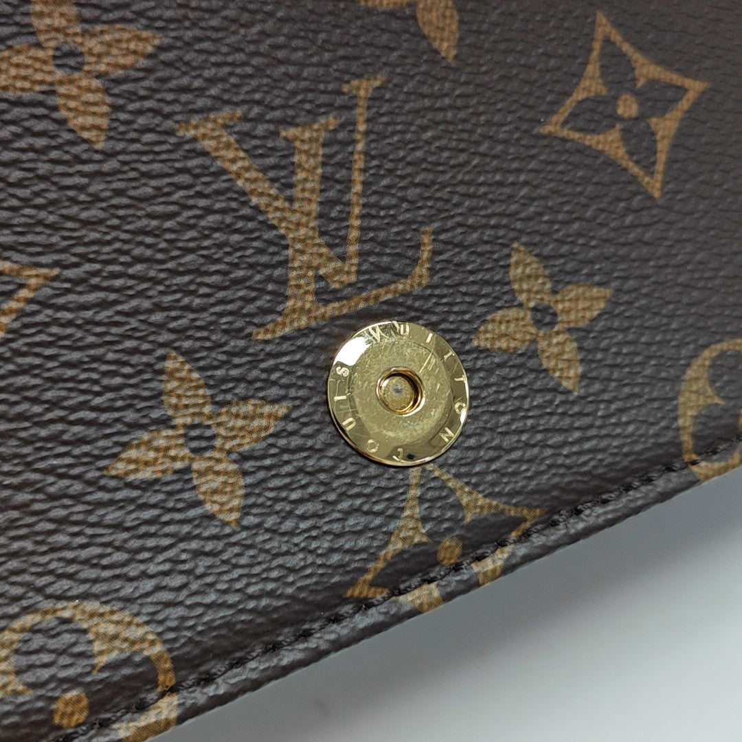 Lily Monogram Coated Canvas Brown