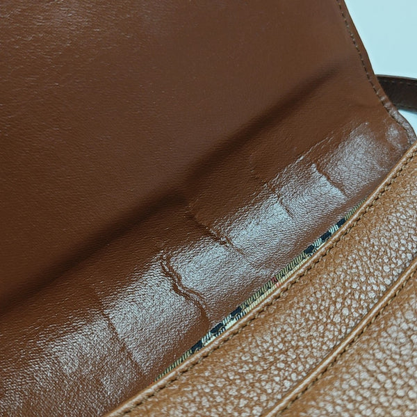 Calfskin Shoulder Bag Brown