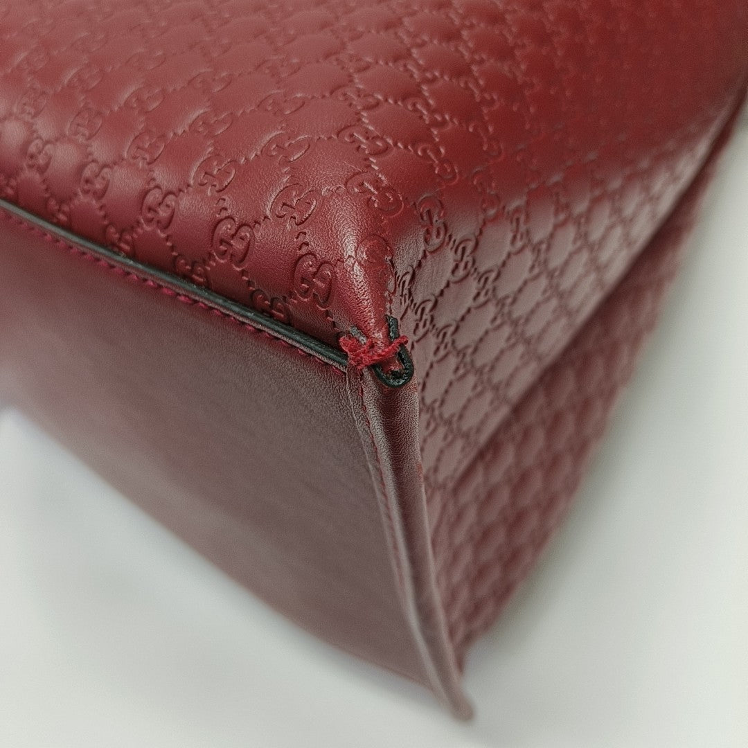 Monogram Calfskin Backpack Red
