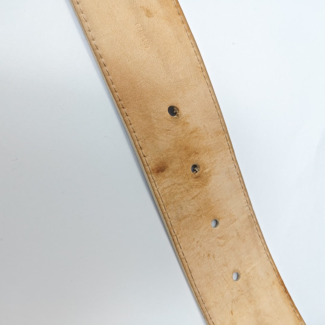 Coated Canvas Belt White