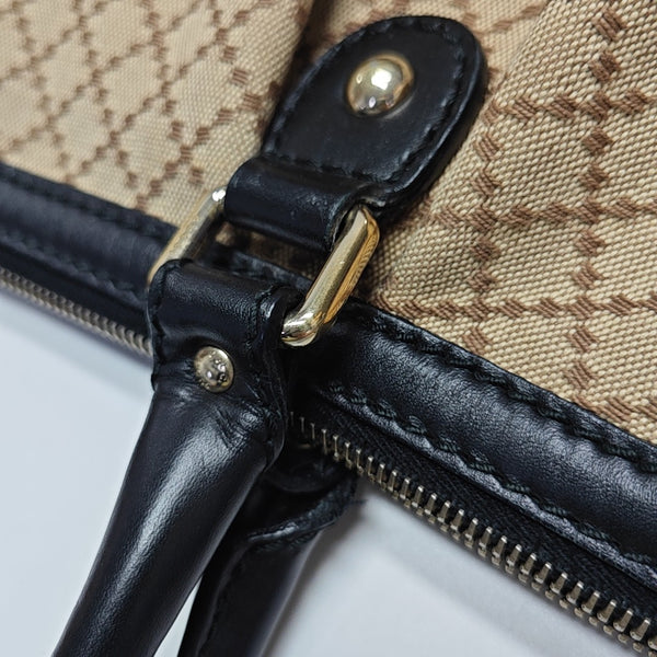 Sukey Monogram Canvas Beige