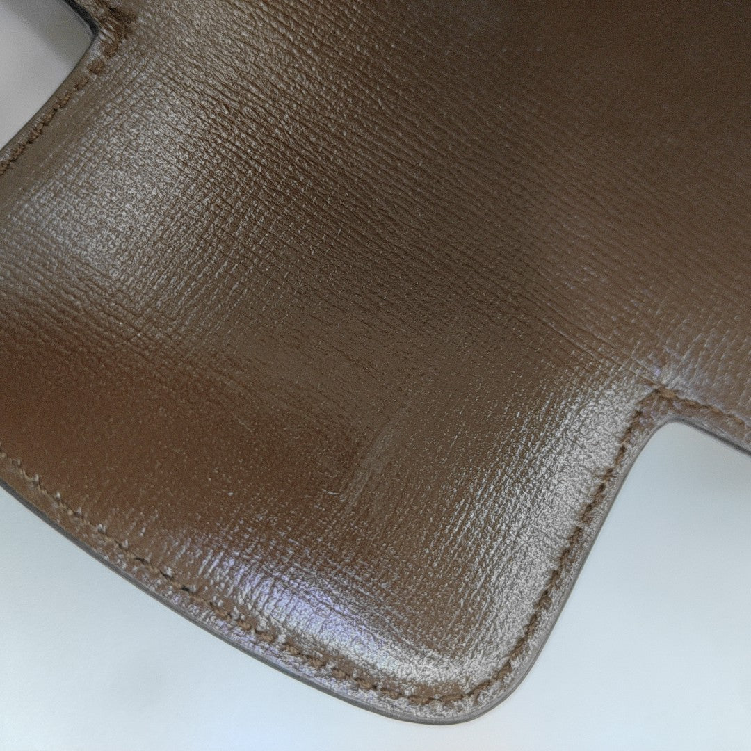 Horsebit 1955 Medium Monogram Coated Canvas Beige