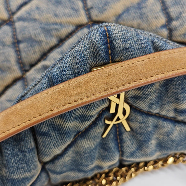 PUFFER Mini Quilted Denim Blue