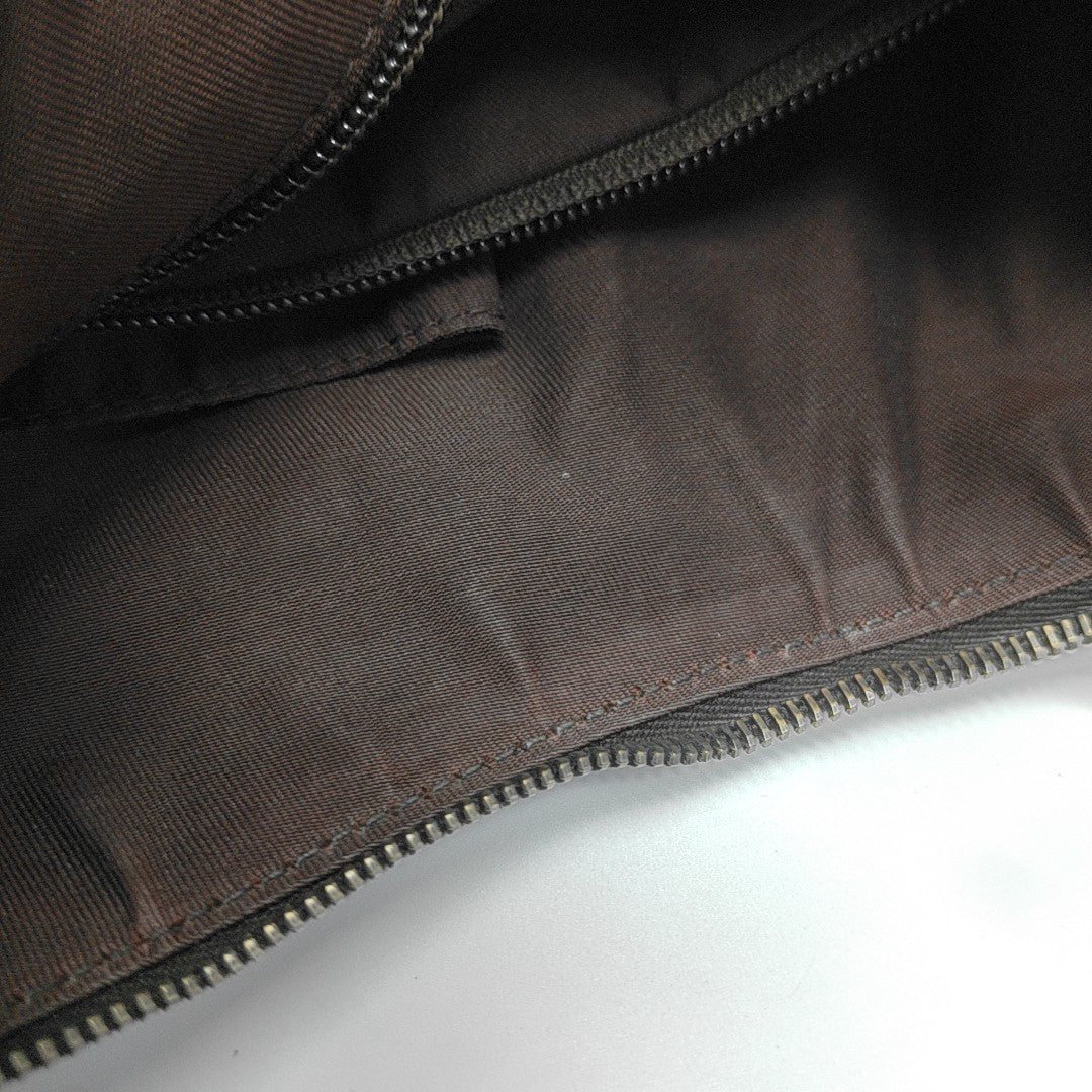 Monogram Coated Canvas Shoulder Bag Beige