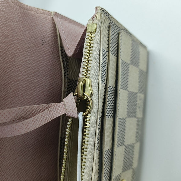 EMILIE Damier Azur Coated Canvas White