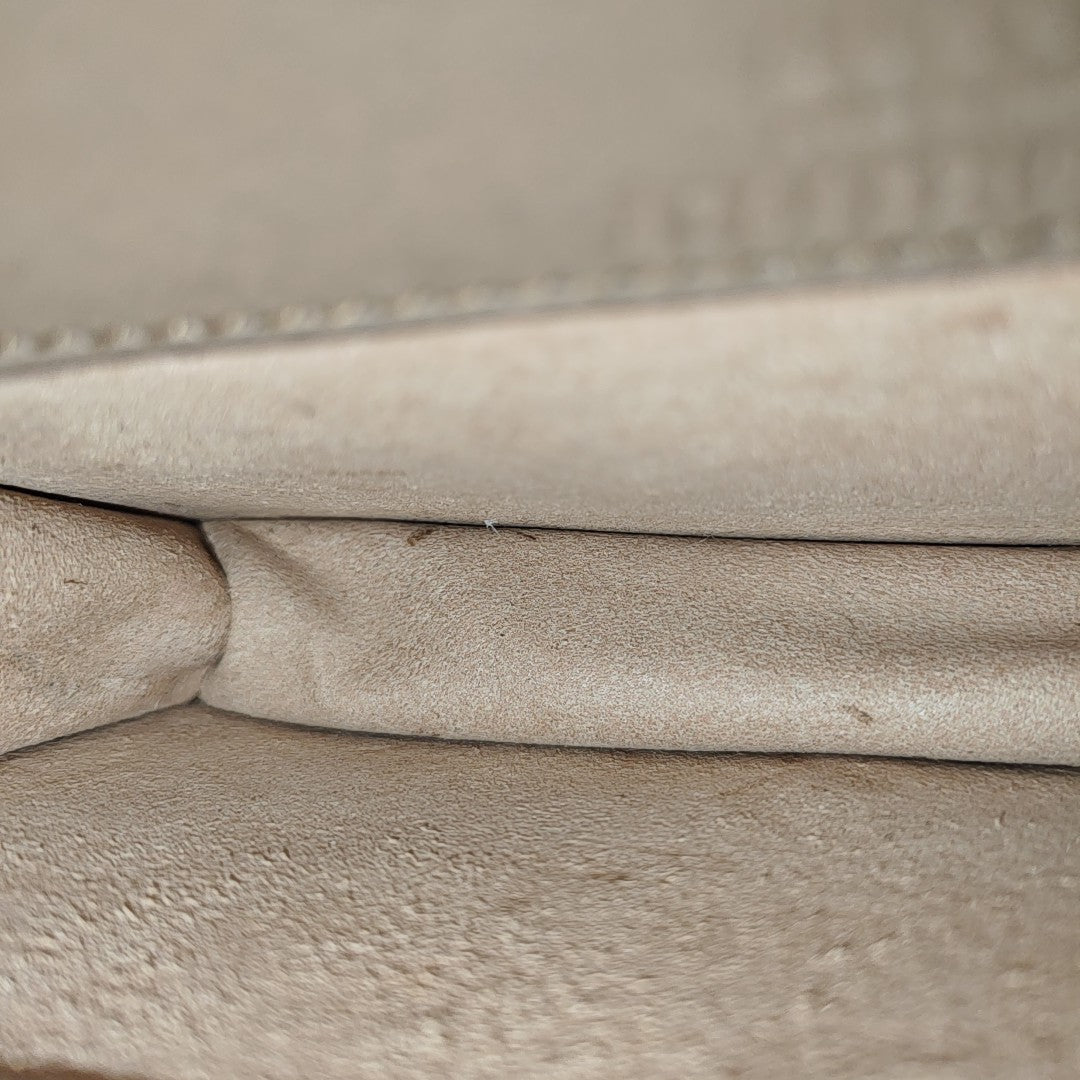 Dionysus Super Mini Monogram Coated Canvas Beige