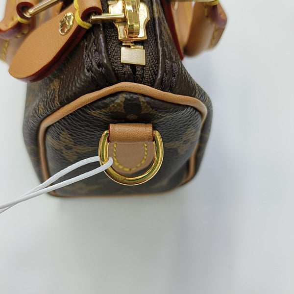 SPEEDY Nano Monogram Coated Canvas Brown