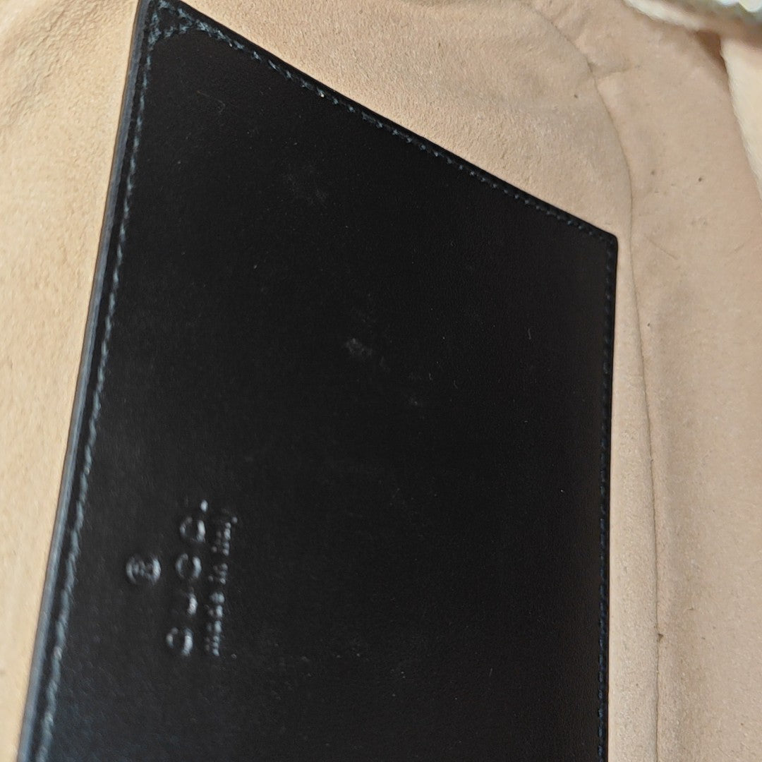 GG Marmont Small Quilted Calfskin Black