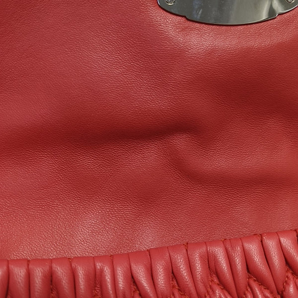 Crystal Quilted Lambskin Red