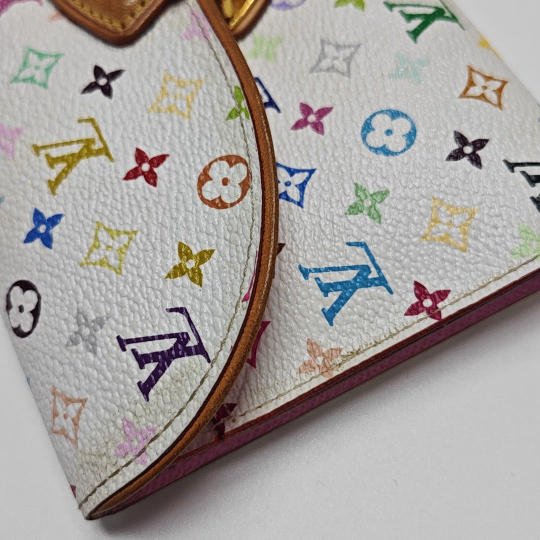 LV × TM EUGENIE Monogram Coated Canvas White Wallet