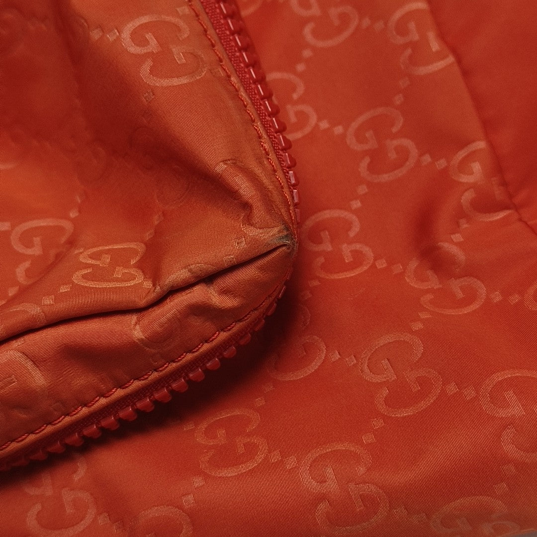 Monogram Nylon Backpack Red